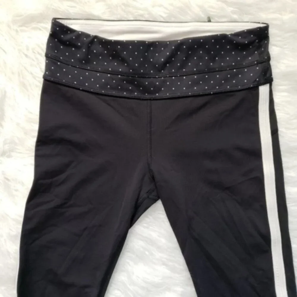 Lululemon Up The Pace Run Crop Leggings Polka Dot size 4 Athleisure Y2K Running